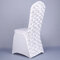Coprisedili universali per sedie da matrimonio in poliestere elasticizzato Coprisedili in spandex per feste per decorazioni di nozze - bianca
