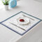 30x32cm Soft Cotton Linen Tableware Mat Table Runner Heat Insulation Bowl Pad Tablecloth Desk Cover - #1