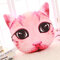 Creative Funny 3D Dog Cat Head Pillow PP Cotton Simulation Animal Cushion Birthay Gift Trick Toys - #6