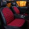 12V Cotton Car Double Seat Heated Cushion Seat Warmer Winter Household Cover Electric Heating Mat - Red