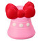 Bow-Knot Bell Squishy Jumbo Slow Rising Soft Toy Gift Collection With Packaging   - Pink