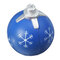 PU Cartoon Christmas Balls Squishy Toys 9.5cm Slow Rising With Packaging Collection Gift Soft Toy  - Blue