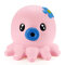 Squishy Octopus Jumbo 14cm Slow Rising Collection Gift Decor Soft Squeeze Toy - Pink