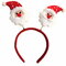 Natal Snowman Head Santa Claus headband Cabelo Hoop Christmas Decorations - #1