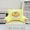 Almofada de pelúcia 3D Fruit Impressão em fouma de U Pescoço Cintura Almofada Sofá-cama Decouação de cadeira de carro de escritório - Bananas