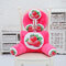 Almofada de pelúcia 3D Fruit Impressão em fouma de U Pescoço Cintura Almofada Sofá-cama Decouação de cadeira de carro de escritório - Melancia vermelha
