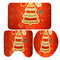 3PCS Christmas Home Decoration Santa Snowman Bathroom Toilet Seat Covers Mat Set - #3