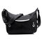 Women Elegant Casual PU Leather Crossbody Bag Shopping Shoulder Bag - Black