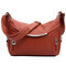 Women Elegant Casual PU Leather Crossbody Bag Shopping Shoulder Bag - Light Brown