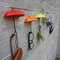 Honana BX 3PCS الملونة مظلة على شكل شماعات ديكور الإبداعية حامل فطيرة اللحم جدار هوك - #1