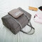 Foldable Waterproof Storage Bag Large Capacity Travel Polyester Handbag - Grey