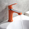Household Multi-color Bath Kitchen Basin Faucet Cold and Hot Water Taps Green Orange White - Orange