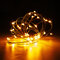 Battery Powered 5M 50LEDs Waterproof Copper Wire Fairy String Light Christmas Remote Control - Yellow