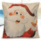 Christmas Series Printed Throw Pillow Case Square Cotton Linen Sofa Office Cushion Cover - #3