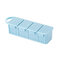 Travel Portable Pill Case 4-Slots Pill Box Tablet Storage Organizer  - Blue