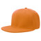 58cm Men Women Plain Fitted Cap Solid Flat Blank Color Baseball Hat  - Orange