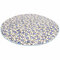 100x100cm Coral Velvet Bathroom Absorbent Carpet Anti Slip Doorsill Round Mat Rug - Blue Stone