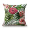装飾的な投げる枕ケースファッションコットンリネン熱帯植物の花草クッションカバー  - ＃8