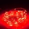 30 متر LED الفضة سلك سلسلة الجنية ضوء عيد الميلاد حفل زفاف مصباح 12 فولت المنزل ديكو - أحمر