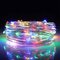 30M LED fil d'argent fée guirlande lumineuse noël fête de mariage lampe 12V maison déco - Multicolore