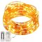 ARILUX® Battery Powered 8 Modes Waterproof 50 LEDs Copper Wire String Light Com Controle Remoto - Branco quente