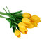 10PCS gefälschte künstliche Silk Tulpen Flores Artificiales Sträuße Partei künstliche Blumen - Gelb