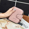 Stylish Buckle Purse Multi-card Zipper Wallet Short Wallet Clutch Bag For Women - Pink
