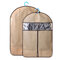 Non-woven Organization Storage Bag Clothes Protector Cover Garment Suit Coat Dust Bags - Coffee