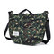 Women Men Oxford Leisure Handbag Outdoor Sport Crossbody Bag - Army Green