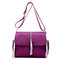 Women Nylon Waterproof Outdoor Casual Shoulder Bag Crossbody Bag  - Purple