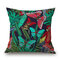 Fodera per cuscino decorativo Fodera per cuscino in cotone, lino, pianta tropicale, fiori, erba - #5