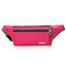 Outdoor Running Waist Bags Hiking Belt Phone Bags Sports Zipper Gym Bags Anti-theft Coin Bags - Rose Red