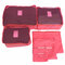 6Pcs Waterproof Travel Storage Bags Pouch Luggage Organizer Packing Cube Clothes  - Pink