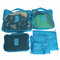 6Pcs Waterproof Travel Storage Bags Pouch Luggage Organizer Packing Cube Clothes  - Blue