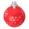 PU Cartoon Christmas Balls Squishy Toys 9.5cm Slow Rising With Packaging Collection Gift Soft Toy  - Red