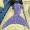 180x90cm Adult Mermaid Tail Blanket Crochet Mermaid Blankets Seasons Warm Soft Handmade Sleeping Bag Best Birthday Christmas Gift For Kids Teens Adult - Purple