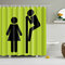 180x180cm The Cartoon Bathroom Fabric Shower Curtain Waterproof Polyester With 12 Hooks - #1