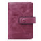 12 Card Slots Genuine Leather Minimalist Elegant Small Wallet Card Holder Purse For Women - Purple