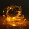 Battery Powered 5M 50LEDs Waterproof Fairy String Light Christmas Remote Control Home Decor - Yellow