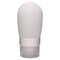 Spenderflasche aus Silikagel mit 60ml 80ml Shampooflasche tragbar für Reise - Weiß 60ml