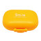 Honana HN-PB011 boîte de stockage de comprimés à 4 compartiments boîte de médecine portable pour voyage - Orange
