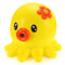 Squishy Octopus Jumbo 14cm Slow Rising Collection Gift Decor Soft Squeeze Toy - Yellow