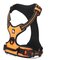 M Size Dog Adjustable Reflective Harness Vest Collar Hand Strap Training Safety Pet - Orange Red