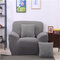 Protezione per mobili per divano elastico a tre posti in tinta unita in tessuto spandex - Grigio
