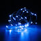 Battery Powered 5M 50LEDs Waterproof Copper Wire Fairy String Light Christmas Remote Control - Blue
