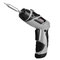 6V Foldable Electric Screwdriver Power Drill Battery Operated Cordless Screw Driver Tool - Gray