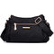 Women Nylon Casual Durable Crossbody Bags Waterproof Shoulder Bags - Black