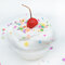 DIY Fruit Slime Пушистая хлопковая грязь Многоцветная глиняная чашка для торта 100 мл - Белый