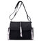 Women Nylon Waterproof Outdoor Casual Shoulder Bag Crossbody Bag  - Black