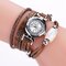 Luxury Fashion Women's  Watch Electronic Quartz Leather Bracelet Watch - Brown